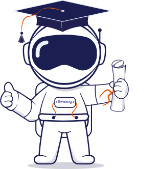 Astronaut with graduation cap